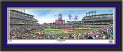 Colorado Rockies Opening Day Coors Field Framed Picture Double Mat Black Frame