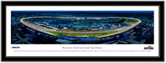 Daytona International Speedway Night Race Framed Panoramic Picture