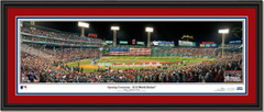 2018 World Series Game One Opening Ceremony Framed Panoramic Double Matted Black Frame
