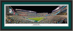Philadelphia Eagles 2018 Banner Night at Lincoln Field Framed Panoramic Double Mat and Black Frame