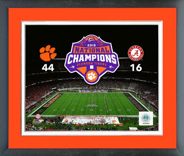 2018 Clemson Tigers National Championship Framed Print