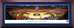 Auburn Tigers Basketball Framed Print - CHERRY FRAME MATTED
