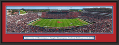 Ole Miss Rebels Mississippi Football Vaught-Hemingway Stadium Framed Panorama
