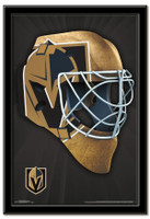 Vegas Golden Knights Team Mask Framed Poster 