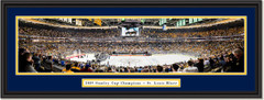 2019 Stanley Cup Champs - St. Louis Blues - Framed Panoramic Print