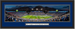 Brigham Young Cougars Football LaVell Edwards Stadium Framed Print Double Mat and Black Frame