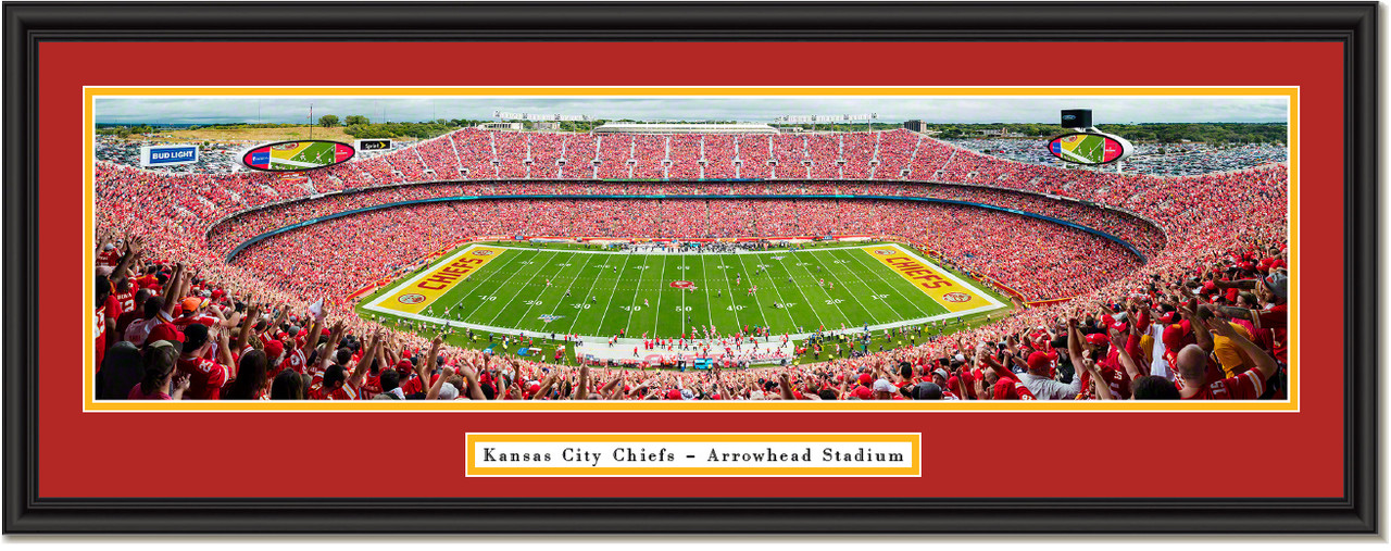 Arrowhead Stadium Football Stadium Print, Kansas City Chiefs Football