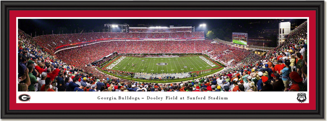 Georgia Bulldogs Sanford Stadium Football Field 8x10 to 48x36 Photo Prints  02