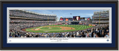 First Pitch at Yankee Stadium Framed Panoramic Print