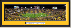 Iowa Hawkeyes Football Kinnick Stadium -- at Night -- Framed Print