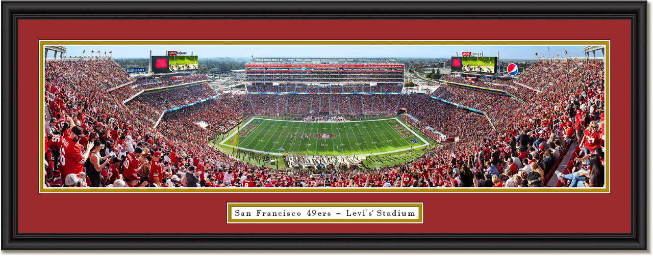 San Francisco 49ers 50 Yard Line at Levi's Stadium 2019 Season Framed Print
