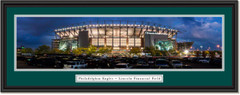 Philadelphia Eagles Night Game at Lincoln Field Framed Panoramic