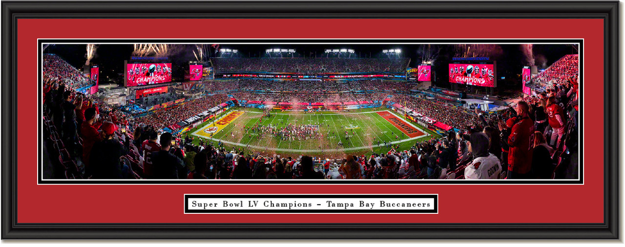 Tampa Bay Buccaneers Black Framed Super Bowl LV Champions