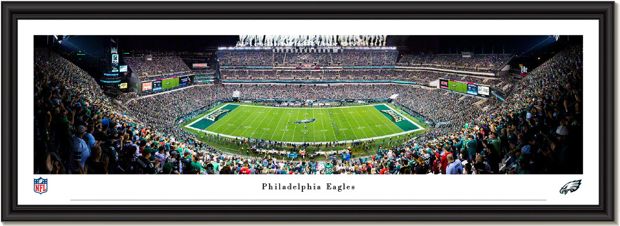 LINC LINCOLN FINANCIAL FIELD PHILADELPHIA EAGLES FRAMED 8X10 PHOTO-12X15  PLAQUE