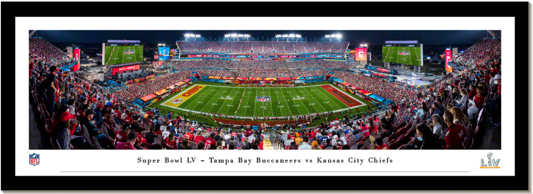 2021 Super Bowl LV Kickoff - Kansas City Chiefs vs. Tampa Bay Buccaneers - Framed Print