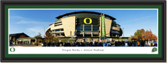 Oregon Ducks Autzen Stadium Exterior Framed Panoramic Picture
