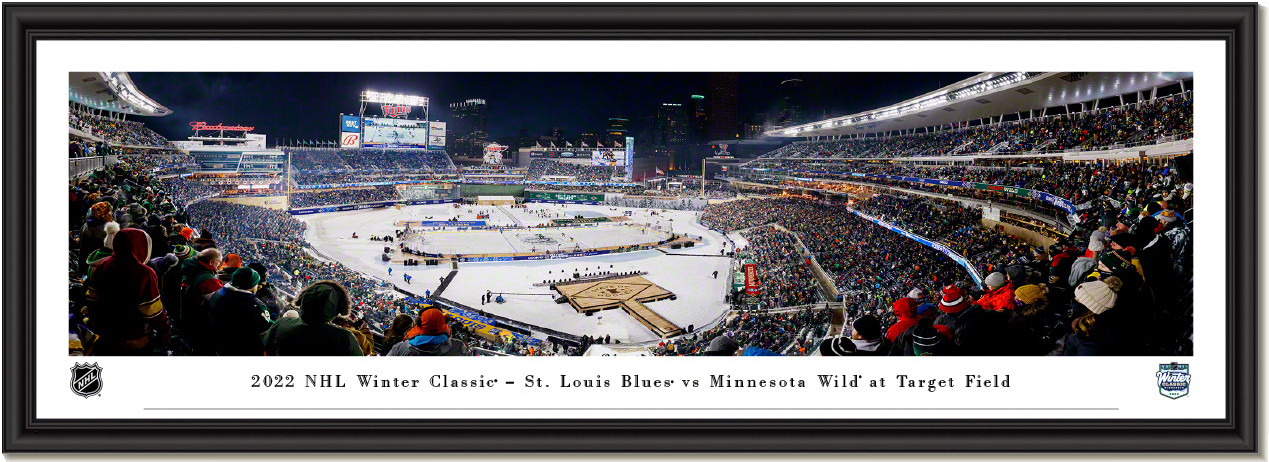 2022 NHL Winter Classic Panoramic Poster Minnesota Wild