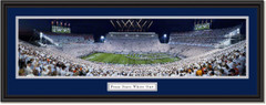 Penn State Nittany Lions Run Out - 2021 White Out at Beaver Stadium Framed Print