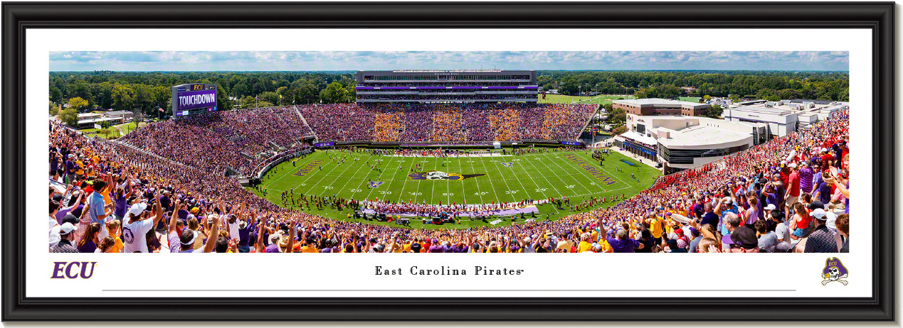 East Carolina Pirates Football - Dowdy-Ficklen Stadium - Framed Print