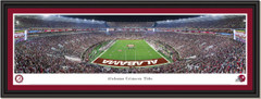 Alabama Crimson Tide End Zone - Night Game at Bryant-Denny Stadium Framed Print