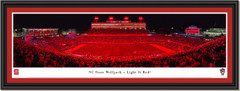NC State Wolfpack - Light It Red - Carter-Finley Stadium Framed Print
