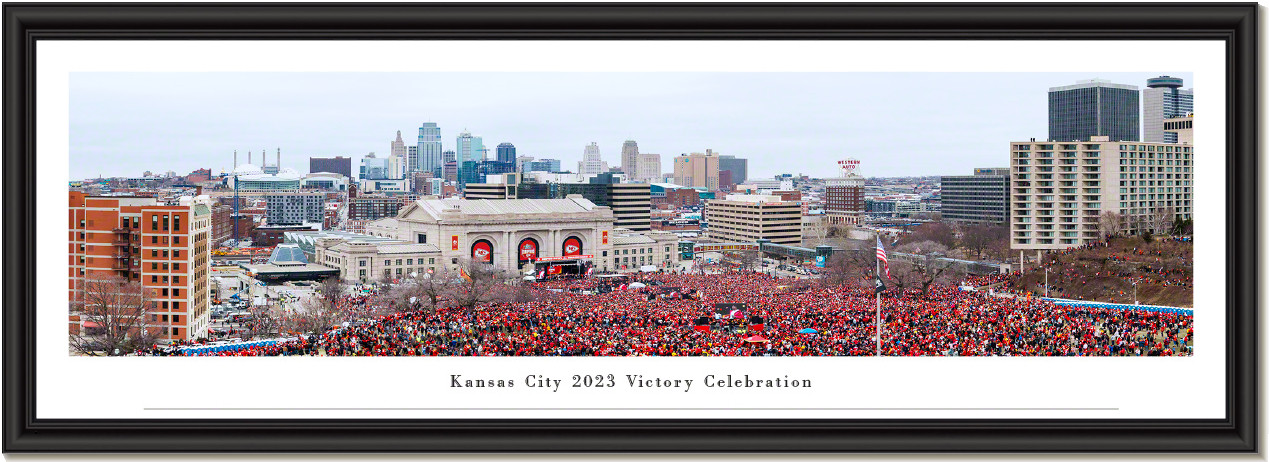 Kansas City Sports In Front Of Skyline Poster, Kansas City Missouri Sports  Artwork, Chiefs and Royals in front of KC Skyline, Chiefs Royals Gift