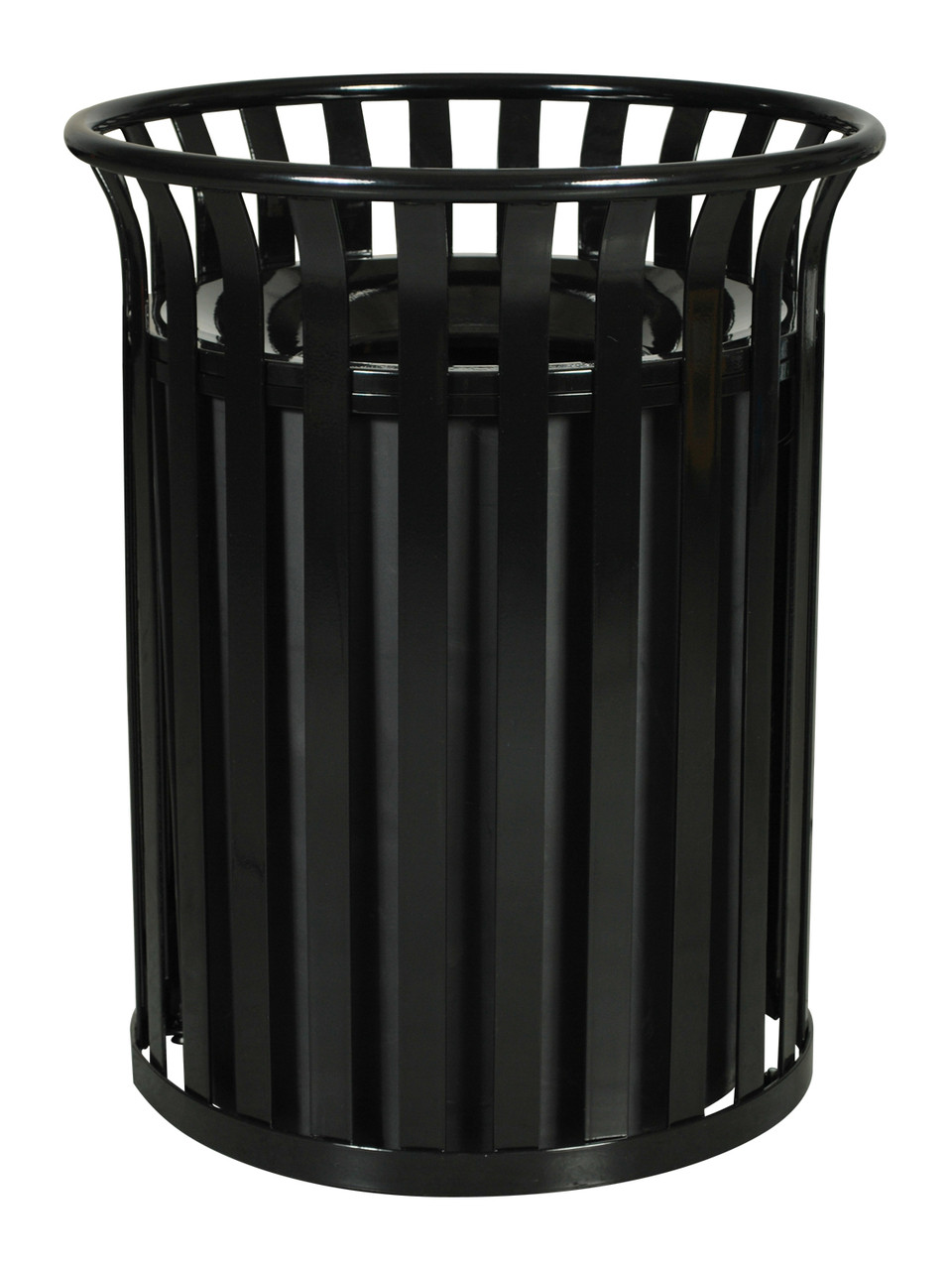 36 Gallon SC 2633 Metal Outdoor Streetscape Trash Can   SC 2633 BLK  01484.1414192908.1280.1280 