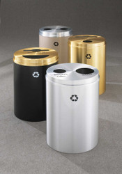 Glaro 2 in 1 Dual Purpose 33 Gallon Recycling Trash Can