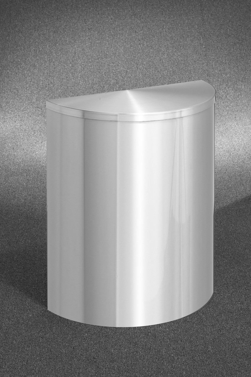 29 Gal Glaro Half Round Trash Can With Hinged Lid 29 Colors