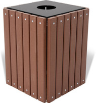 Wooden Trash Cans: Decorative Bins & Recycle: Faux Wood & Office Wood ...