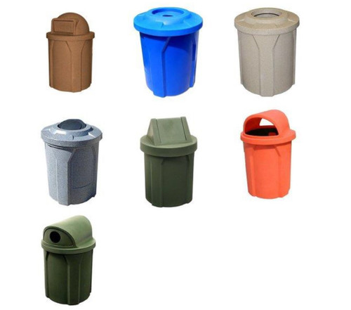 42 Gal. Kolor Can Trash Bin 9 Lid Styles 11 Colors 42 Gal. Kolor Can Trash Bin 9 Lid Styles 11 Colors