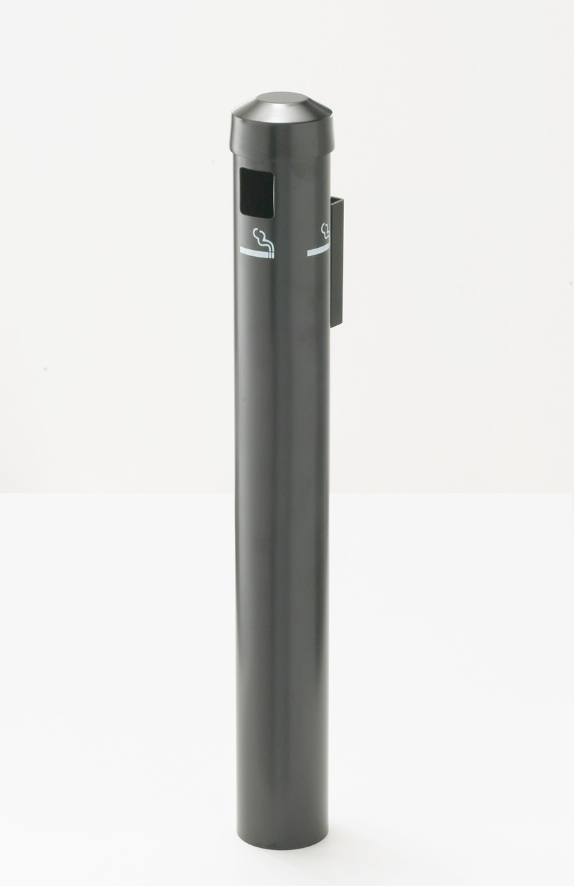 4402 Wall Mount Metal Deluxe Smokers Cigarette Receptacle Ashtray