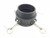 Type B Male 4 inch Camlock Fitting to 4 inch Male Thin Thread, PP Plastic (B400)