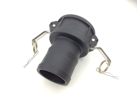 TYPE C FEMALE 3 INCH CAMLOCK FITTING TO 3 INCH HOSE TAIL, PP PLASTIC (CLC300)