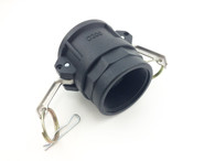 Type D Female 2 inch Camlock Fitting to 2 inch Female Thin Thread, PP Plastic (D200)