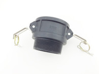 TYPE D FEMALE 3 INCH CAMLOCK FITTING TO3 INCH FEMALE THIN THREAD, PP PLASTIC (CLD300)