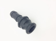 Type E Male 1 inch Camlock Fitting to 1 inch Hose Tail, PP Plastic (E100)