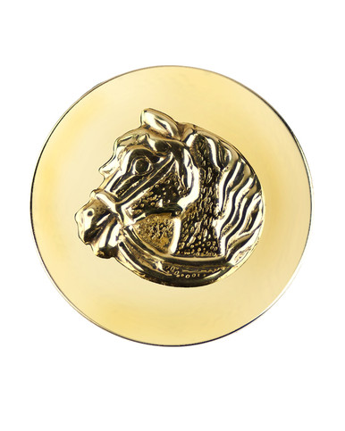 Fancy Centre Rosette #10, Brass