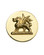 Fancy Centre Rosette #26, Brass