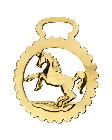 Horse Brass: Rearing Horse design