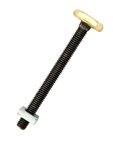 Harness Bolt with flat brass head