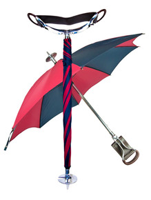 Ascot Umbrella Shooting Stick Burgundy/Navy cover
