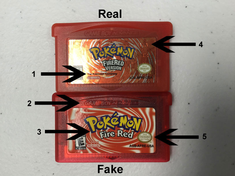 pokemon fire red authentic