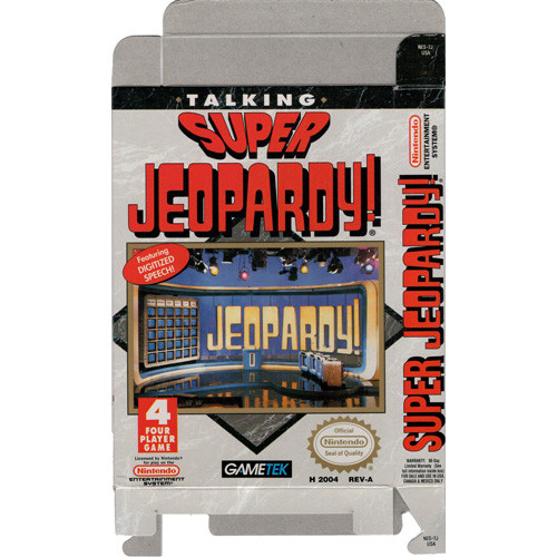 Nes Box For Talking Super Jeopardy Game 