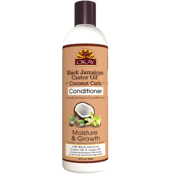 Okay Black Jamaican Castor Oil Coconut Curls Shampoo Helps Condition