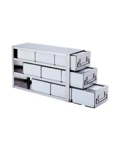 So-Low 9 Shelf Drawer Freezer Rack with 3" Boxes 17-9-3-DR