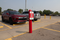 Bollard Sign On System with Temporary Frame
