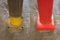 Comparison of Base Plate Bollard and a Red Plated Bollard Cover 