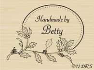 Holly Oval Custom Stamped by Stamp - 63003