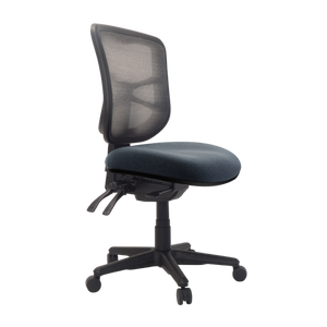 Buro Metro Mesh Back Office Chair with SafeTex Anti-Bacterial Fabric - Charcoal
